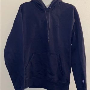 Champion navy blue hoodie men’s Medium
